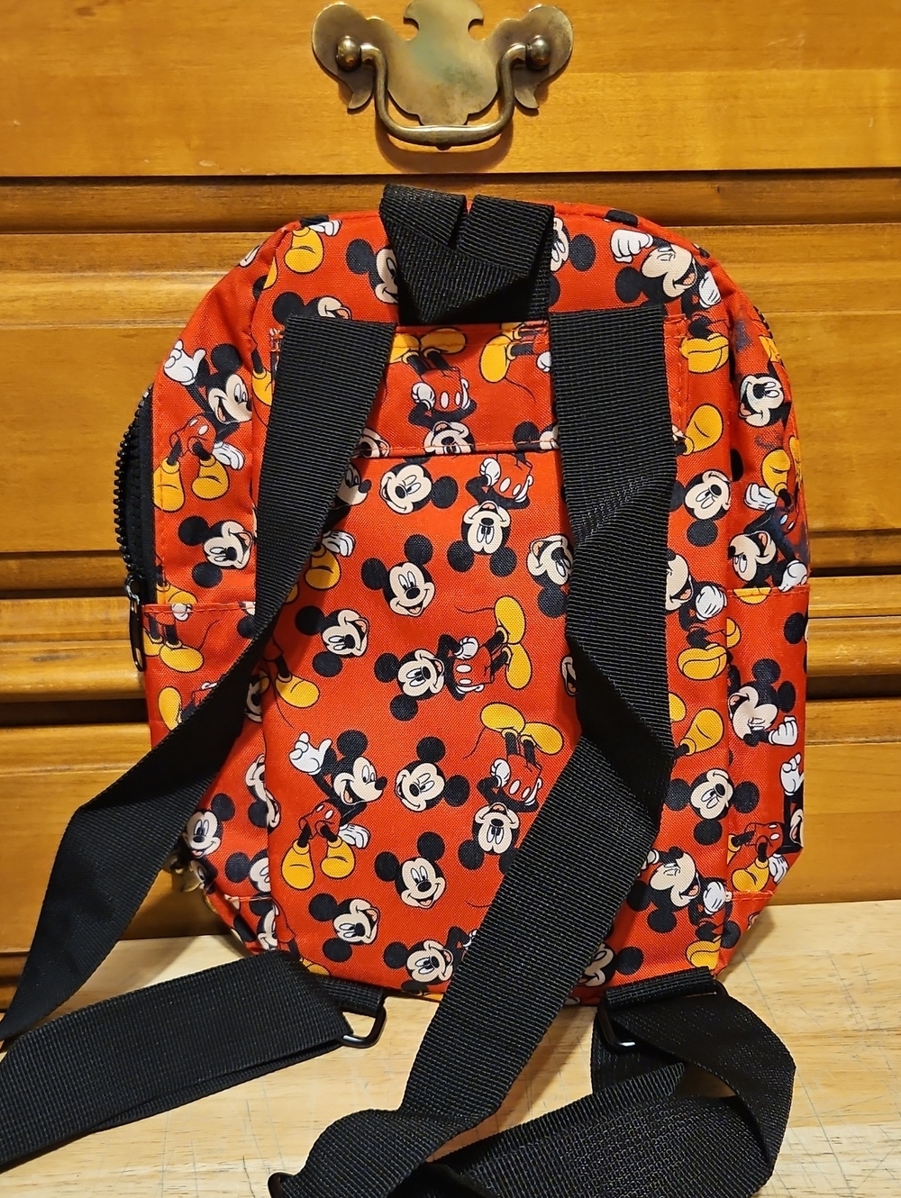 Disney Red Mickey Mouse Pattern Mini Backpack - Picture 3 of 3